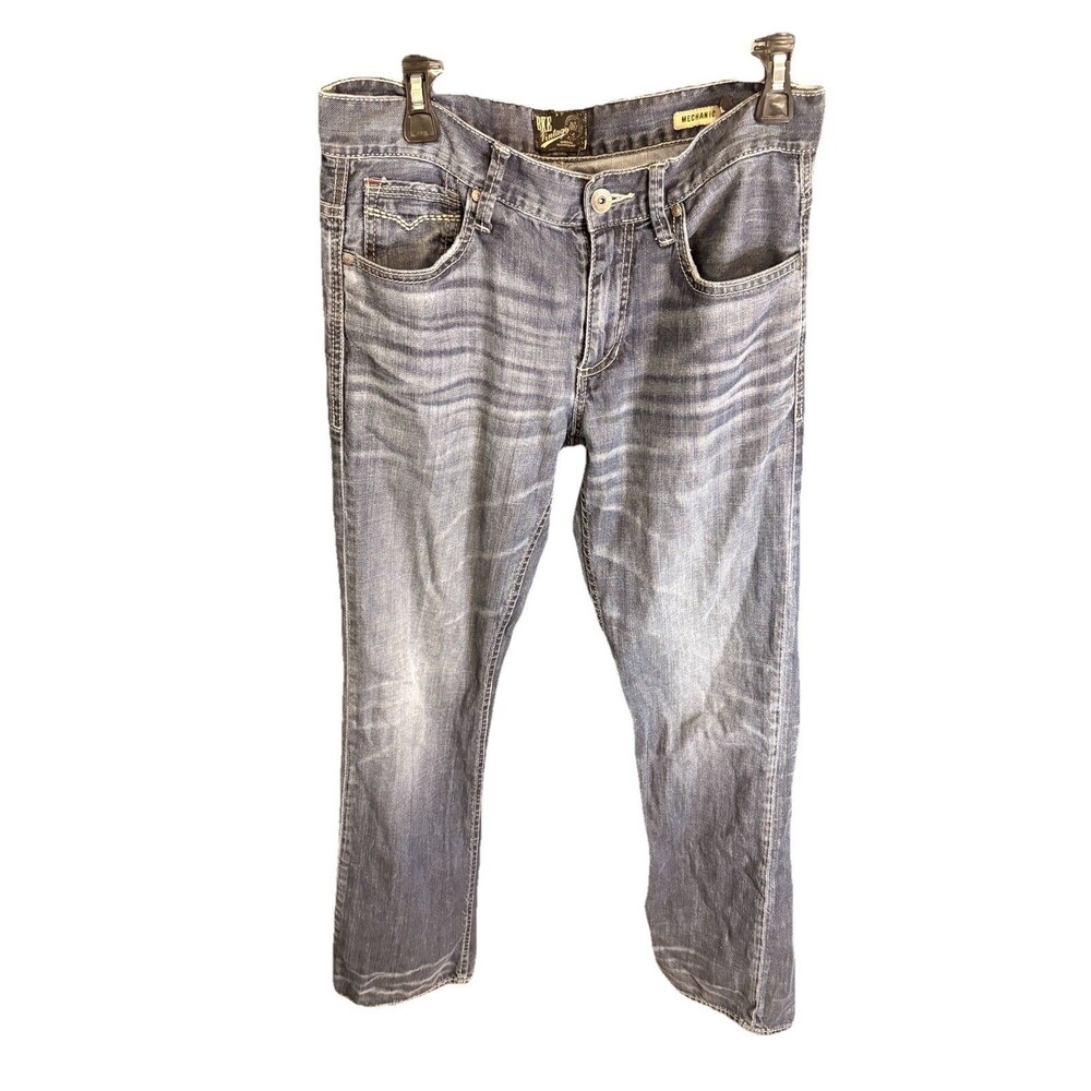 BKE Vintage Mechanic 1967 Blue Jeans Men Size 31L